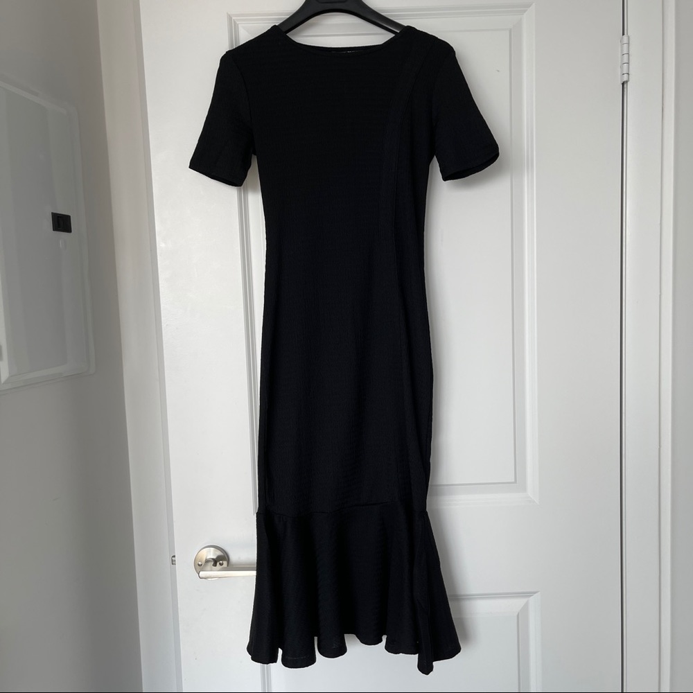 Black Dress with Mermaid Hem